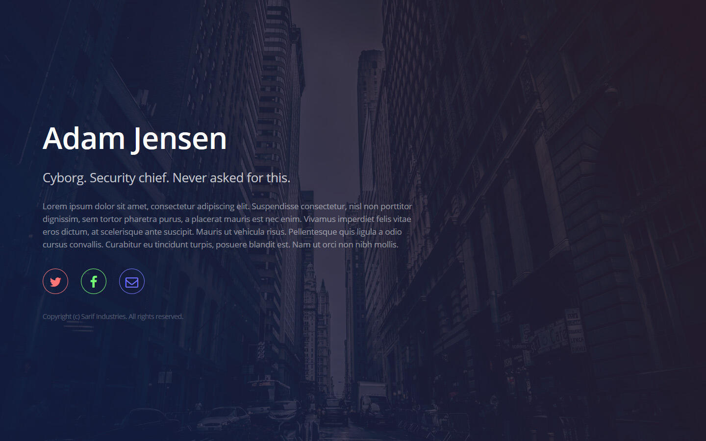 Adam Jensen test site