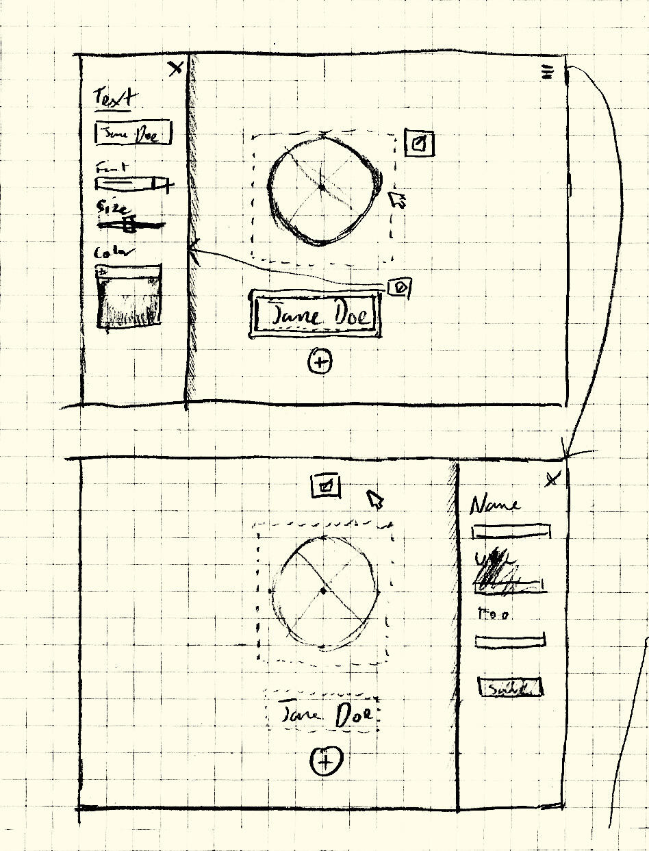 Builder UI wireframe