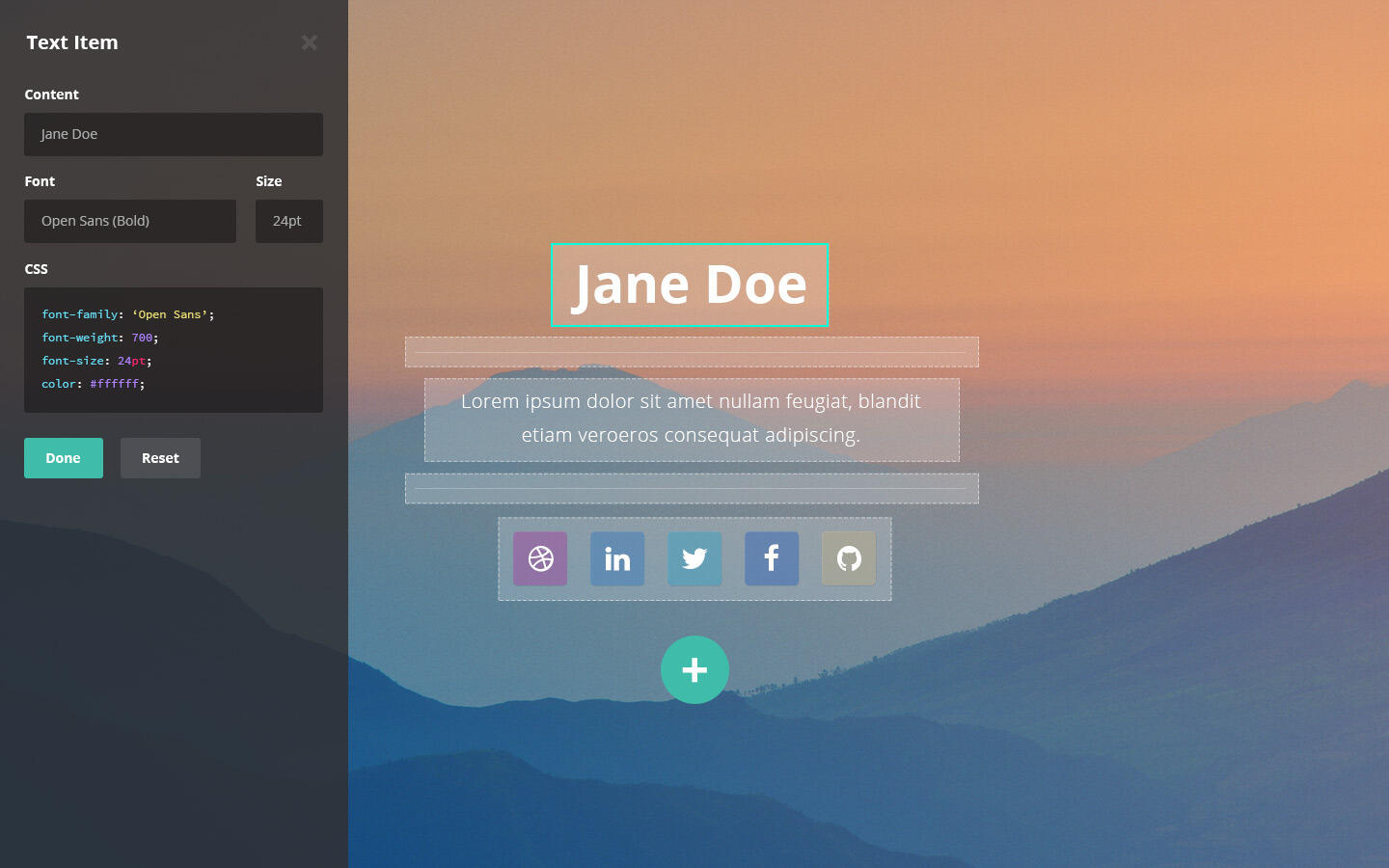 Early Builder mockup