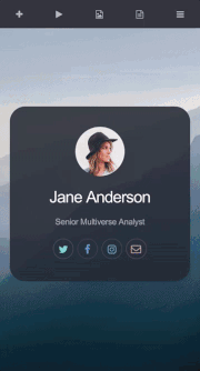 Mobile UI demo